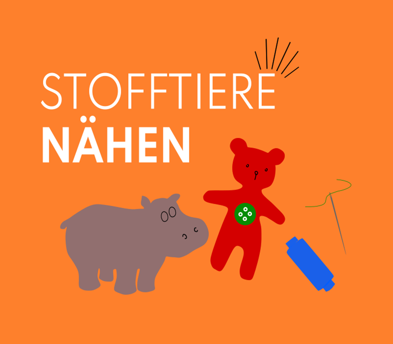 Nähkurs für Kinder - Stofftiere nähen - bei nähPUNKT Karlsruhe