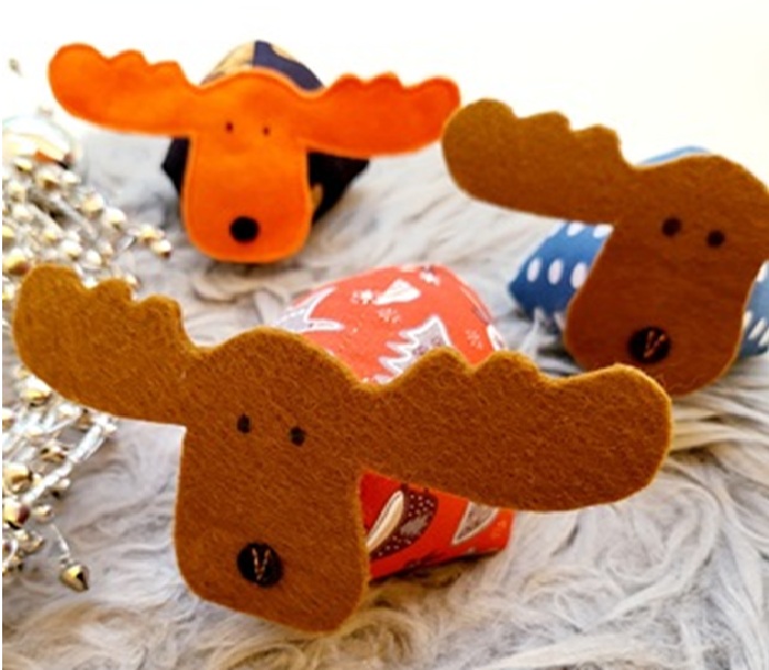 Elch und Weihnachtsdeko nähen, Nähkurs bei nähPUNKT Karlsruhe